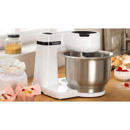 Robot pasticceria compatto e multifunzione KITCHEN MACHINE BOSCH Serie 2 - 700W - 3,8L - Bianco