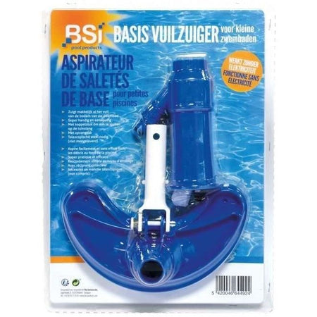 Aspirapolvere manuale BSI - Con tasca per detriti da piscina - 30 cm