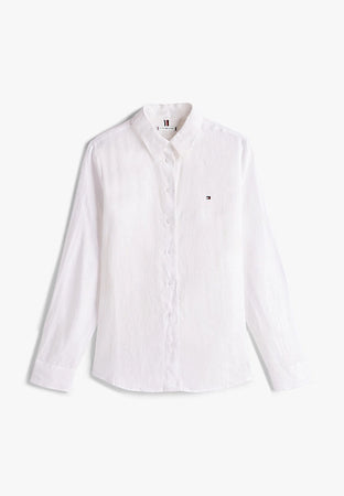 Tommy Hilfiger CAMICIA ESS LINEN RELAXED SHIRT da donna