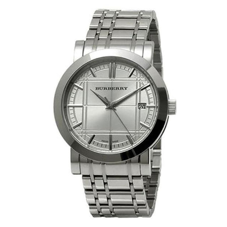 Orologio analogico al quarzo da uomo Burberry Heritage con cinturino in acciaio inossidabile BU1350