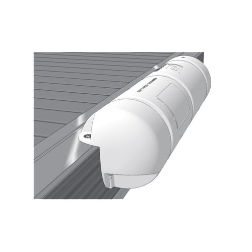 Bumper Dritto Bianco Ø Cm.18 X 40 Parabordo In Pvc Bianco Per Pontili