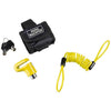 Lucchetto per cavo per bicicletta - BURG WACHTER - 520 50 Giallo SB - Cavo in acciaio rivestito 14 mm, 100 cm