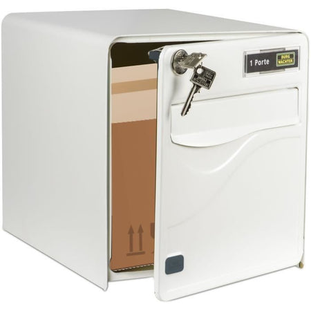 BUILG BURG WACHTER BALTIC 1 PORTA - A PEDE - ACCIAIO GALVANITO - Apertura laterale - Bianco - Made in Francia