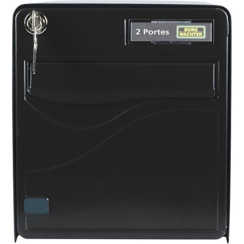 Box Burg Wachter Baltic 2 -door - A piedi - Acciaio zincato - Apertura laterale - Nero - Made in Francia