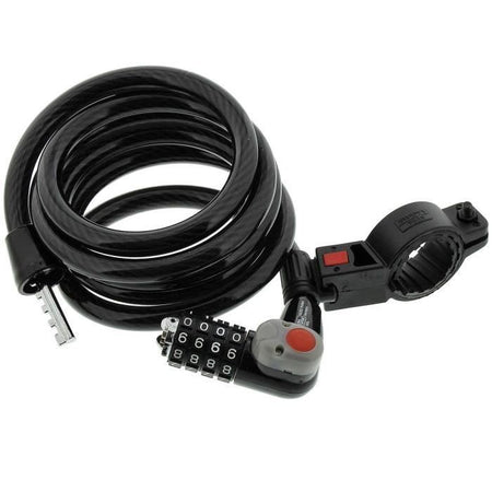 Lucchetto per bicicletta - BURG WACHTER - 230 180 L - Codice, 180 cm, 12 mm acciaio, LED