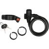 Cavo antifurto per bicicletta - BURG WACHTER - 1 260 100 - Spirale 100 cm, acciaio 8 mm, chiave, supporto per bicicletta