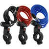 Cavo antifurto per bicicletta - BURG WACHTER - 1 260 100 - Spirale 100 cm, acciaio 8 mm, chiave, supporto per bicicletta