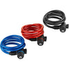 Cavo antifurto per bicicletta - BURG WACHTER - 1 260 100 - Spirale 100 cm, acciaio 8 mm, chiave, supporto per bicicletta