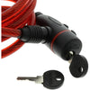 Cavo antifurto per bicicletta - BURG WACHTER - 1 260 100 - Spirale 100 cm, acciaio 8 mm, chiave, supporto per bicicletta