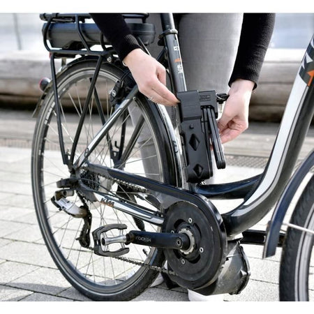 Lucchetto per bicicletta pieghevole - BURG WACHTER - 790 90 BLACK SB - Alta sicurezza, acciaio 8 mm