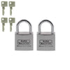 Set di 2 lucchetti - BURG WACHTER - DUO 770 30 SB - Alutitan 30 mm, doppia chiusura, antipicking