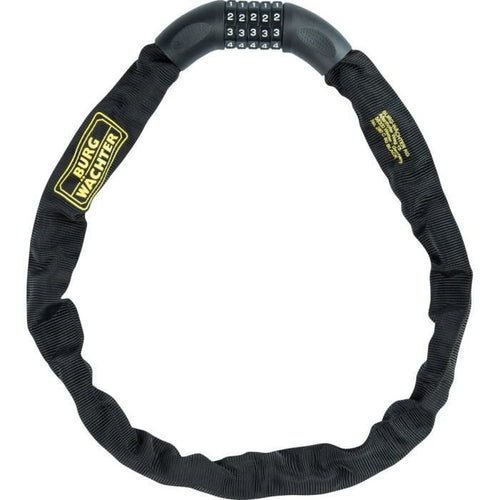 Lucchetto a catena per bicicletta - BURG WACHTER - 280 C 90 BLACK - Acciaio 6 mm, rivestito, codice