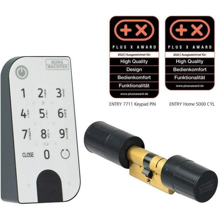 Burg -wchter secco -winger home 5001 cilindro elettronico con tastiera con ingresso pincode -6 utenti