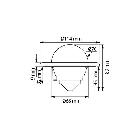 Bussola Mini C Compass Cornice Bia