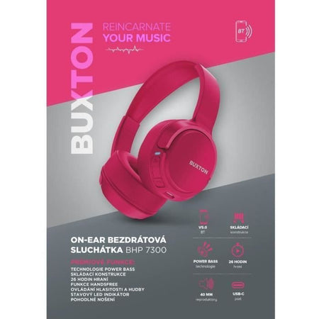 Cuffie auricolari wireless - Buxton - BHP 7300 ROSA