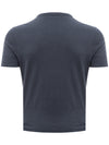 Gran Sasso T-Shirt in Cotone Fiammato da uomo