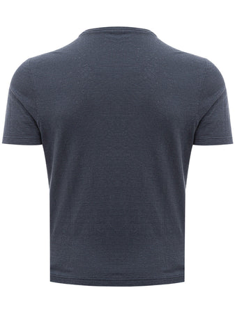 Gran Sasso T-Shirt in Cotone Fiammato da uomo