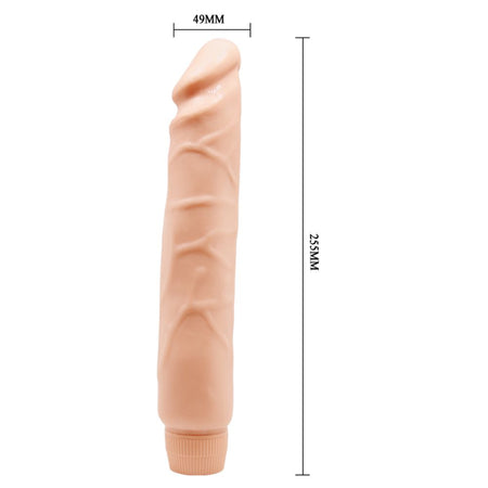 BAILE BARBARA VIBRATORE FALLO REALISTICO ECONOMICO MORBIDO VIBRANTE CON VELOCITÀ REGOLABILE 25,5 X 4,9 CM