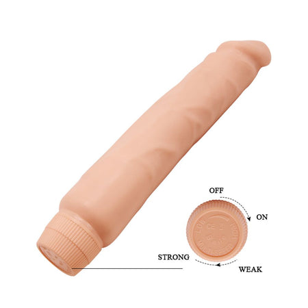 BAILE BARBARA VIBRATORE FALLO REALISTICO ECONOMICO MORBIDO VIBRANTE CON VELOCITÀ REGOLABILE 25,5 X 4,9 CM