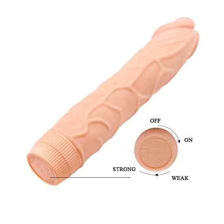 BAILE VIBRATORE REALISTICO ANALE VAGINALE ECONOMICO IN MORBIDO TPR 22,5 CM