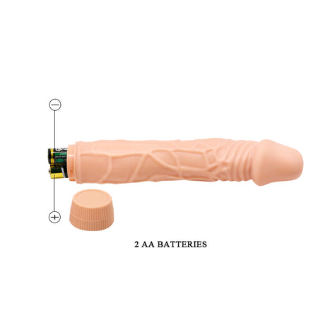 BAILE VIBRATORE REALISTICO ANALE VAGINALE ECONOMICO IN MORBIDO TPR 22,5 CM