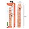 BAILE VIBRATORE REALISTICO ANALE VAGINALE ECONOMICO IN MORBIDO TPR 22,5 CM