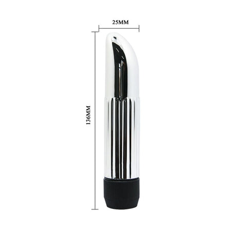 LADY FINGER VIBRATORE CLASSICO ARGENTO CON VELOCITÀ REGOLABILE MM 136 X 25