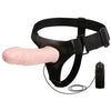 Strap on da uomo dildo indossabile cavo vibrante con mutandina regolabile mm 165 x 43