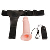Strap on da uomo dildo indossabile cavo vibrante con mutandina regolabile mm 165 x 43