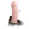 Strap on da uomo dildo indossabile cavo vibrante con mutandina regolabile mm 165 x 43