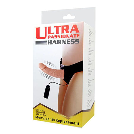 Strap on da uomo dildo indossabile cavo vibrante con mutandina regolabile mm 150 x 50