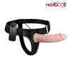 FALLO REALISTICO INDOSSABILE CAVO PER LUI STRAP ON DA UOMO VIBRANTE VIBRATORE IN MORBIDO TPR mm 155 X 42