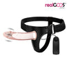 FALLO REALISTICO INDOSSABILE CAVO PER LUI STRAP ON DA UOMO VIBRANTE VIBRATORE IN MORBIDO TPR mm 155 X 42