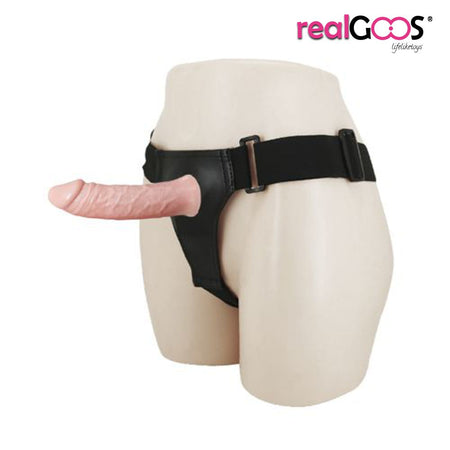 FALLO REALISTICO INDOSSABILE CAVO PER LUI STRAP ON DA UOMO VIBRANTE VIBRATORE IN MORBIDO TPR mm 155 X 42