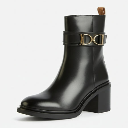 Alviero Martini Donna Tronchetti in pelle liscia con doppio morsetto 1C Neri