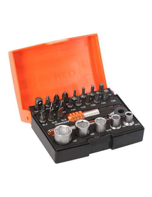 Bahco set di bussole e inserti per avvitare 1/4 2058/s26 (26 pezzi) 7314151849276
