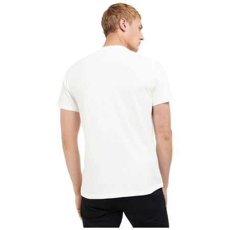 Barbour International T-shirt bianca ROWLEY MTS1132