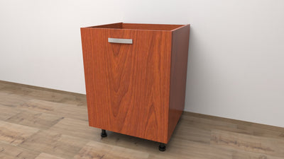 BASE DA 30 COMPRESO DI ANTA SPEDIZIONE IN KIT H 72 CM L 30 CM P 55,5 CM CILIEGIO