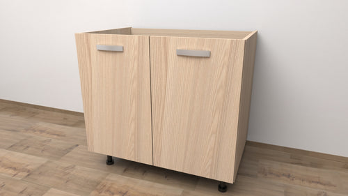 Mobile Base da 90 COMPRESA DI 2 ANTE .SPEDIZIONE IN KIT H 72 CM L 90 CM P 55,5 CM ROVERE