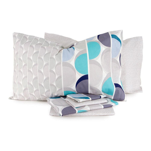 Bassetti Completo Lenzuola Una Piazza Singole Graphical con Doppie Federe D50 - Passarelli Biancheria