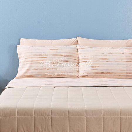 Bassetti Completo Lenzuola con Doppie Federe Upright 2509S - Varie Dimensioni