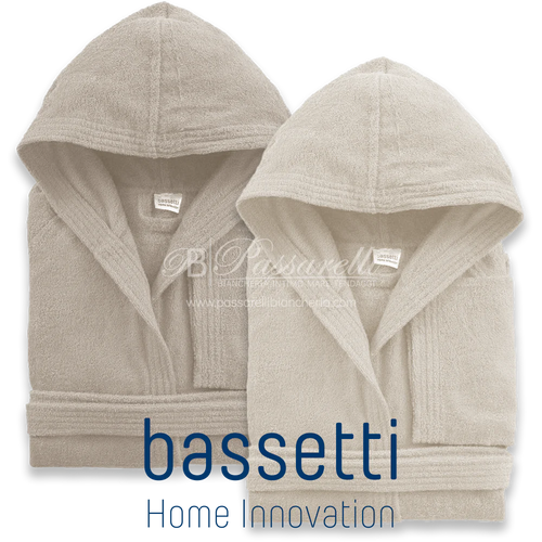 Bassetti Accappatoio adulto 360 gr/mq con cappuccio Tinta unita 2411S24