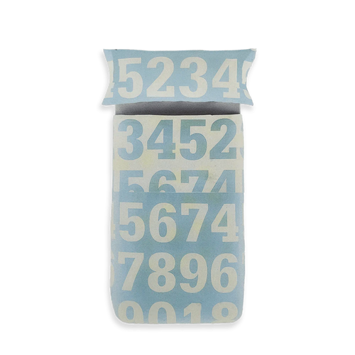 Caleffi Benetton Home Completo Copripiumino Singolo Numbers S87 - Passarelli Biancheria
