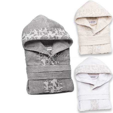 Besana Accappatoio Unisex in Cotone Decor 2411S38