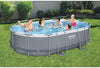 Bestway 56448 piscina fuori terra power steel ovale da 488x350x107 cm