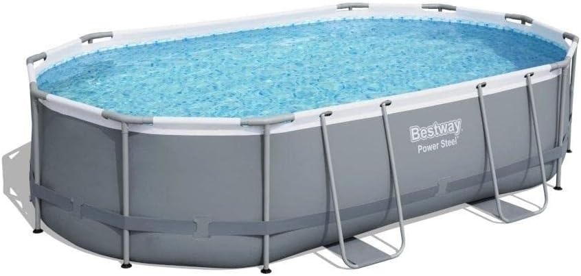 Bestway 56448 piscina fuori terra power steel ovale da 488x350x107 cm