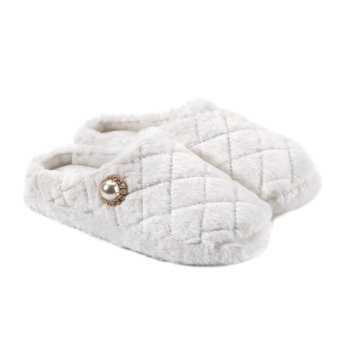 Emanuela Biffoli Pantofole da Donna Ecofur Perla 30011 D14 - Passarelli Biancheria