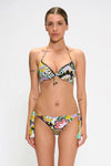 Bikini push-up e slip annodato fantasia | MARINA ABAGNALE