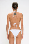 Bikini triangolo con applicazioni e slip annodato | MARINA ABAGNALE
