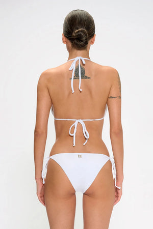 Bikini triangolo con applicazioni e slip annodato | MARINA ABAGNALE